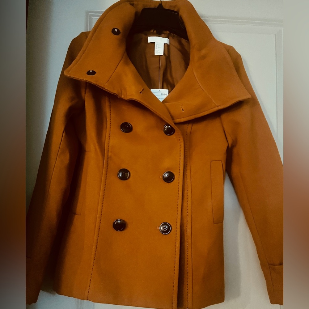 Brand New H&M Fall Peacoat 🎃 - Picture 5 of 6